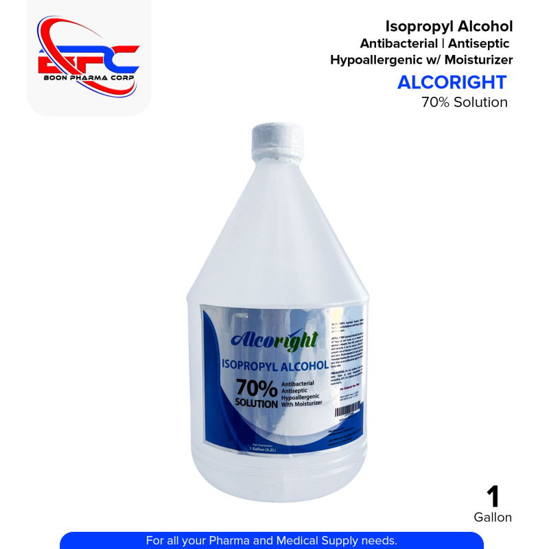Isopropyl Alcohol (Alcoright) 70% Solution Gallon 1's