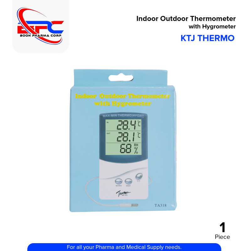 Indoor Outdoor Thermometer with Hygrometer TA318