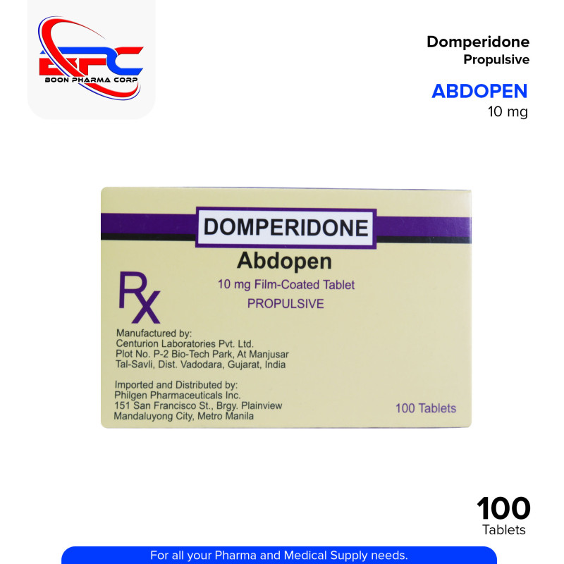 Domperidone (Abdopen) 10mg Film Coated Tablet 100's
